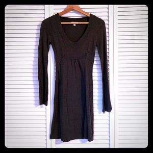 Charcoal Grey Long Sleeved Dress